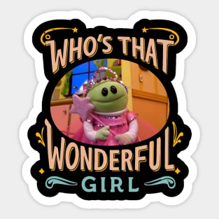 I Girl A Cute Monster Sticker